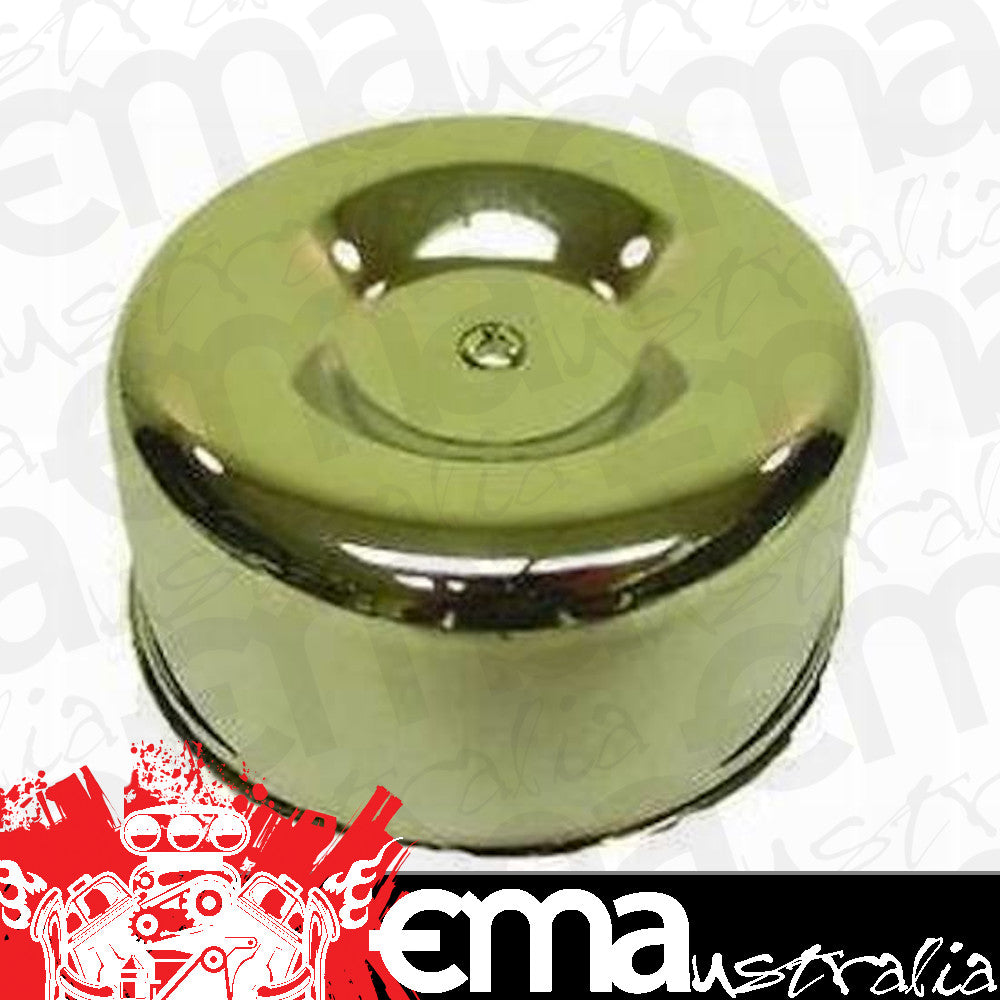 RPC | RPCR2338 | RPC Chrome Steel Air Cleaner 4" x 2-7/8" Raised Base fits 2-5/8" Neck