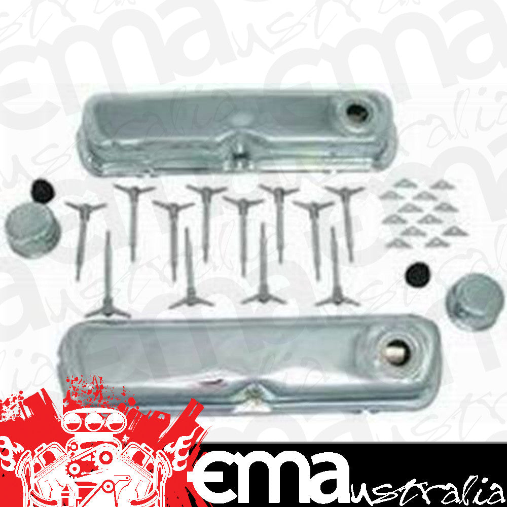 RPC RPCR3025 Engine Dress Up Kit Chrome w/ STD HEIght Covers suit Ford 289-351W