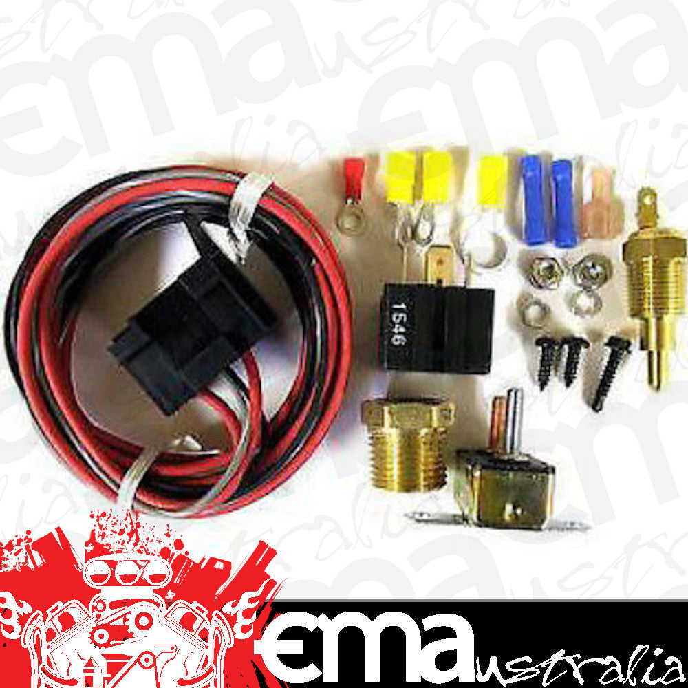 RPC RPCR3101 Racing Power Company Fan Relay & Thermostat Kit 50 Amp Fuse