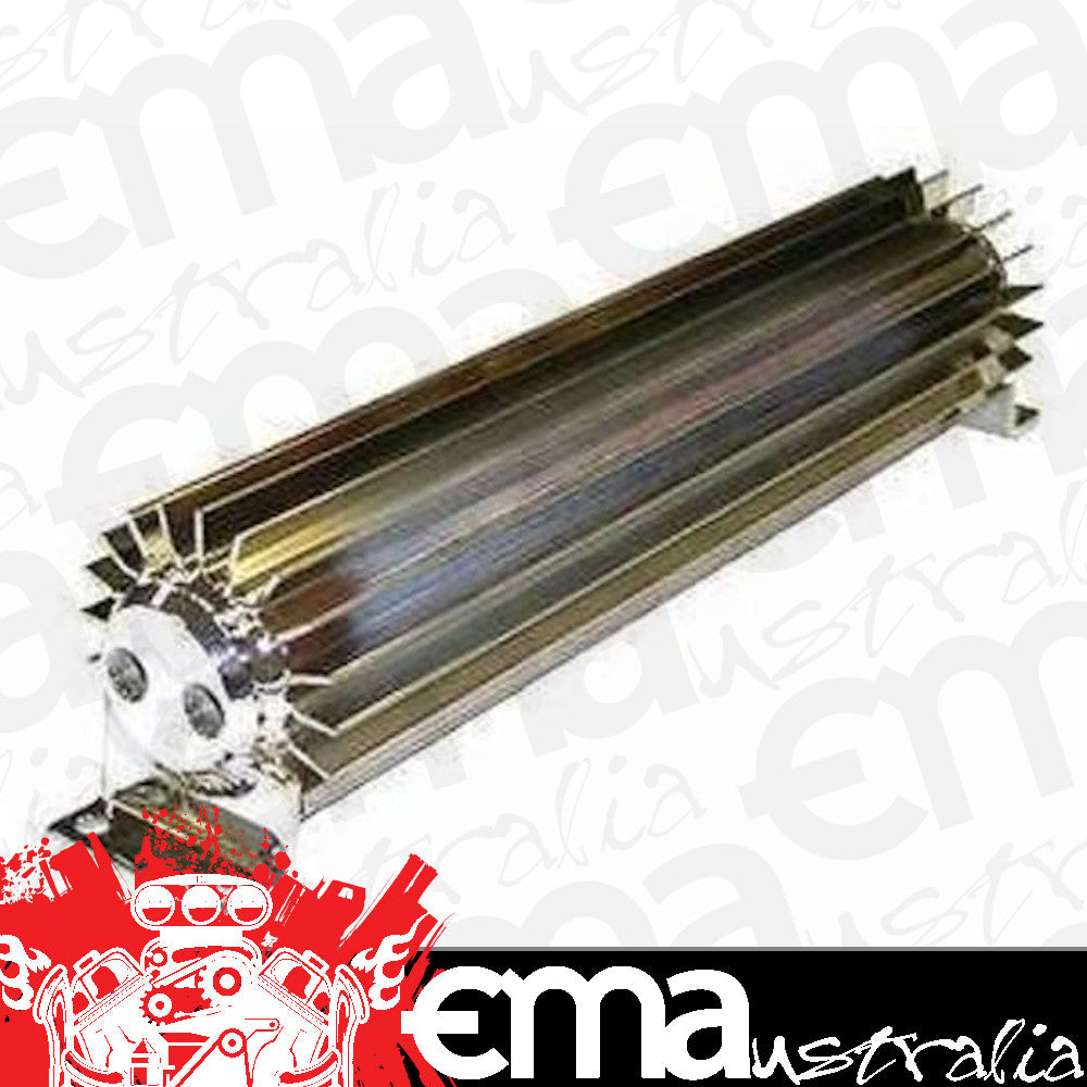 RPC RPCR5052x Dual Pass Transmission Cooler 18" x 3" Diameter 1/4"NPT Fittings