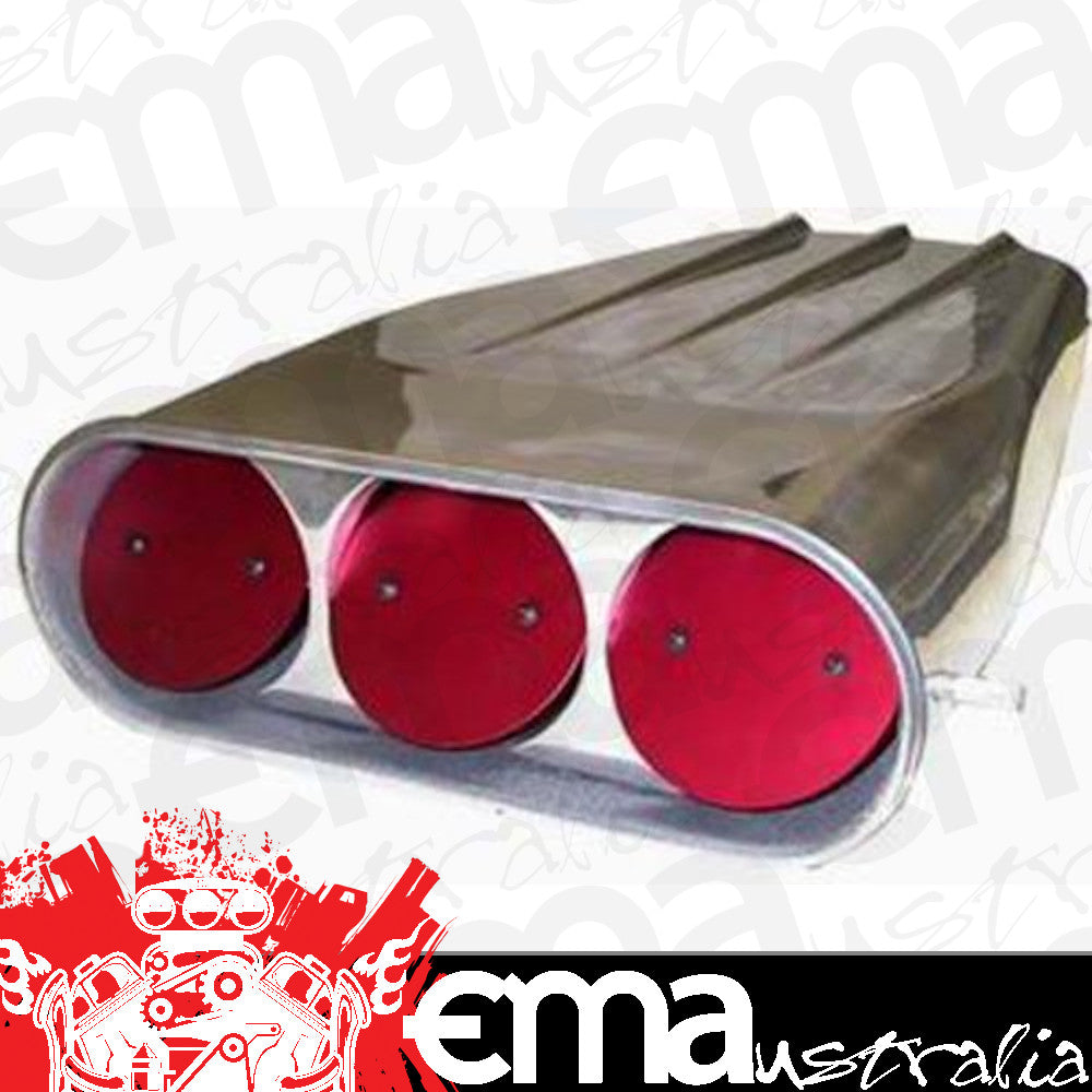 RPC | RPCR5239 | RPC Finned Alloy Street Scoop Polished 20" Long Single or Dual Carburetors