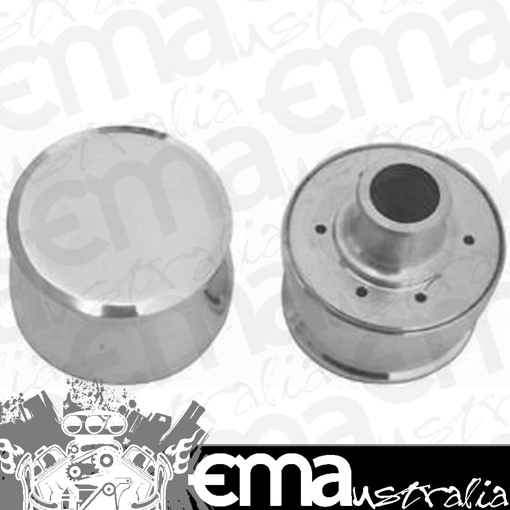 Rocker covers with 1" push in style RPC Aluminium Push-In Breather w/ Neck Polished Finish Racing Power Company (RPC) RPCR6001
