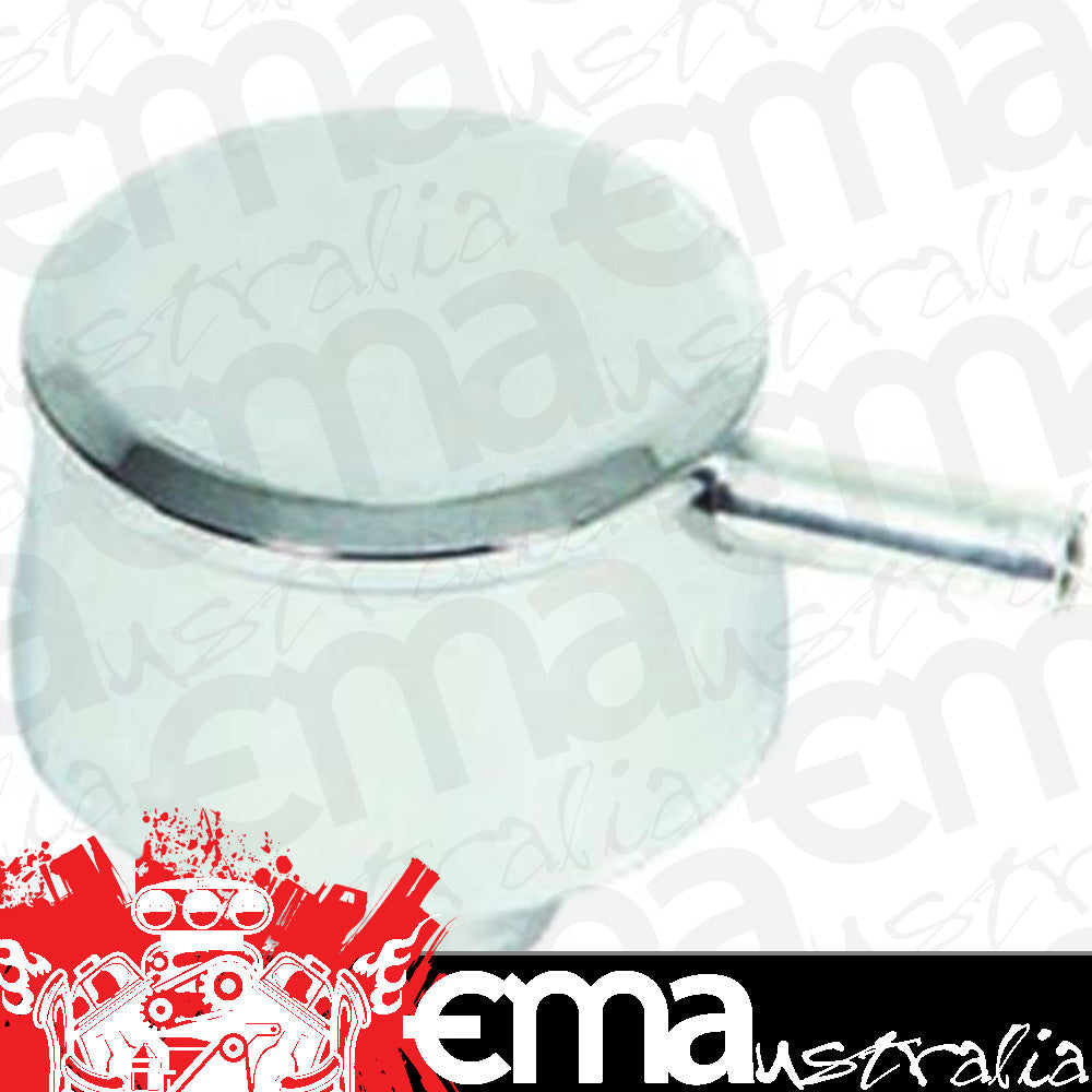 RPC RPCR6001xC Chrome Aluminum Push-In Breather - Flame w/ 1 Neck