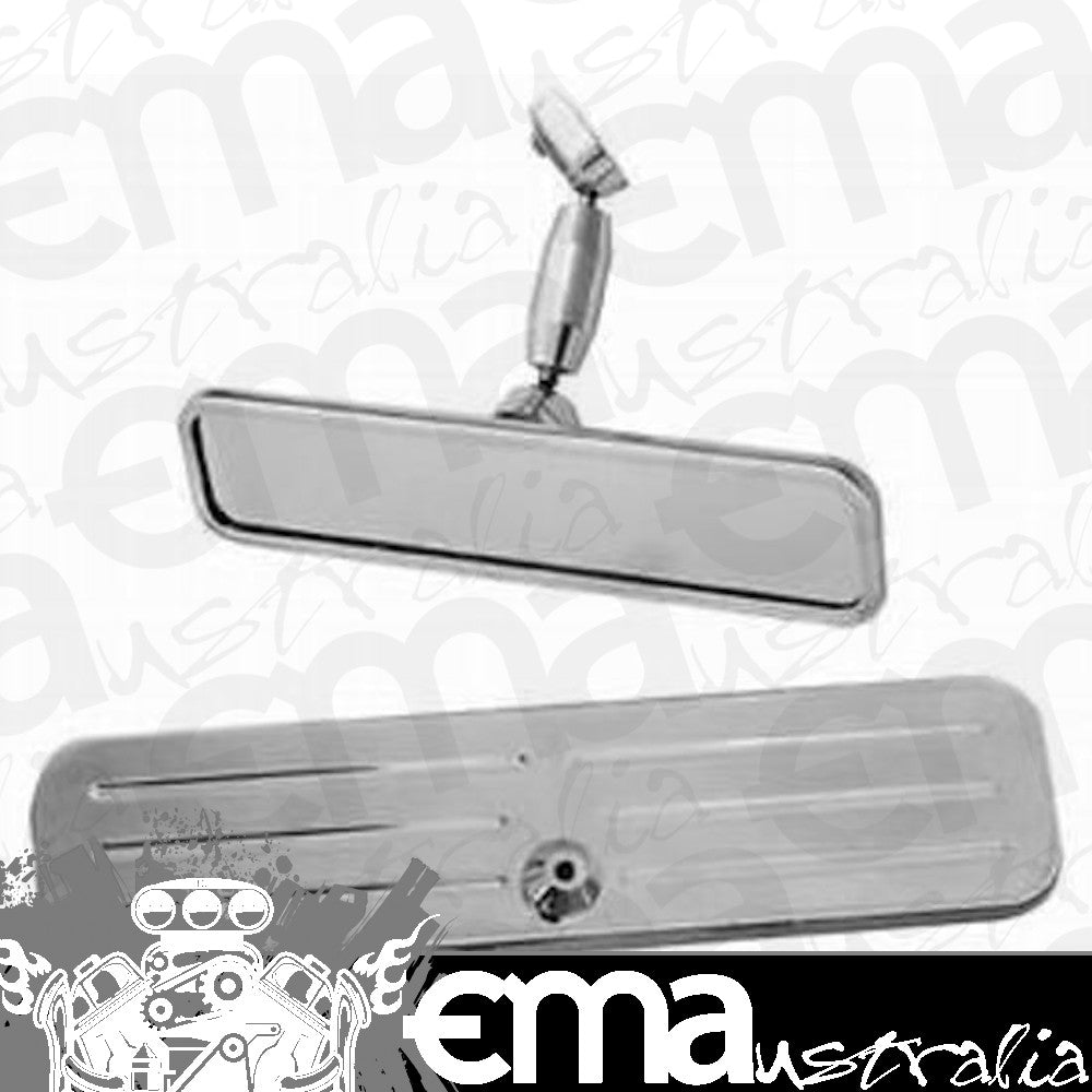 Racing Power Company (RPC) RPCR6065 RPC Ball Milled Aluminium Rear View Mirror Polished 8-1/4" Wide