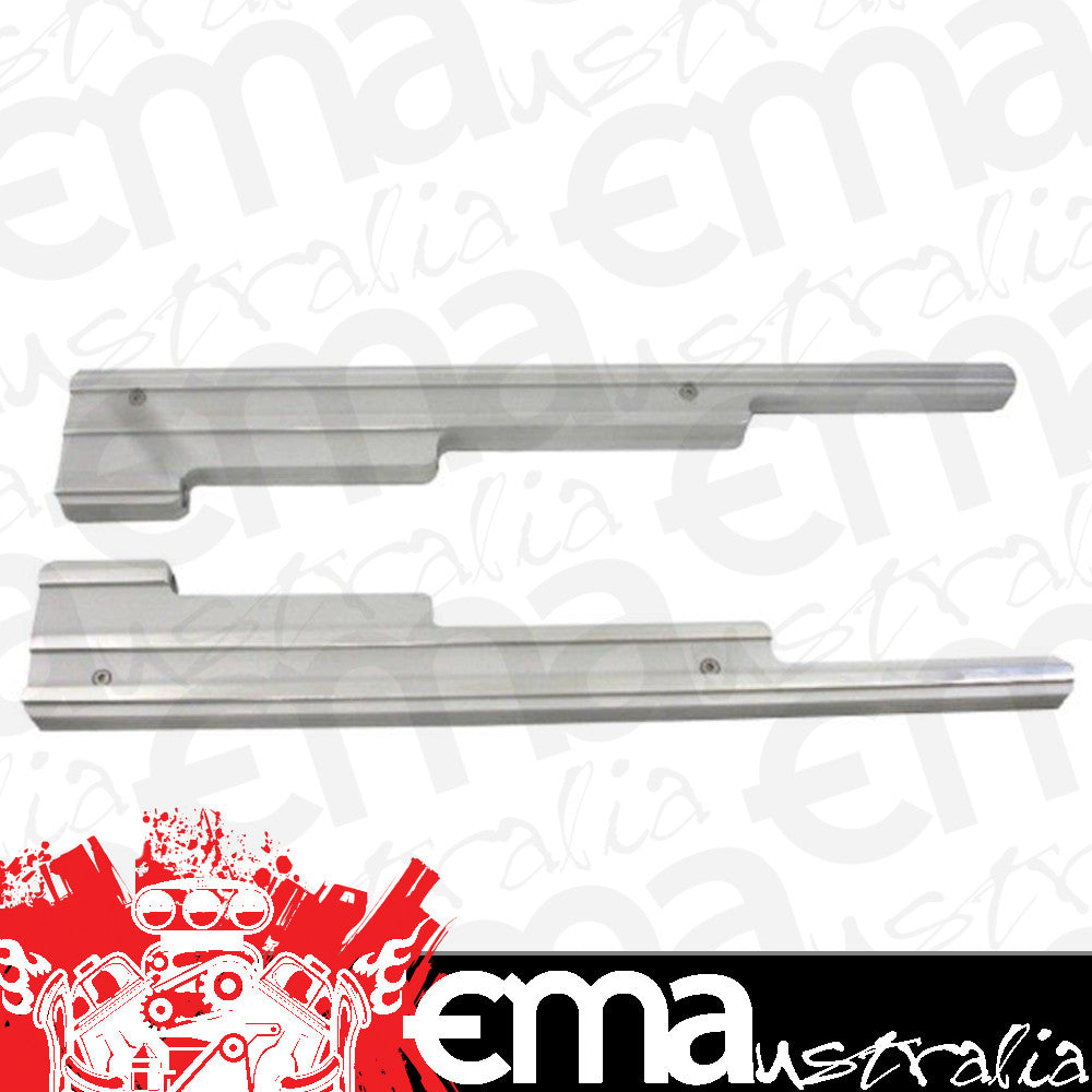 RPC RPCR6238 Chrome Aluminium Linear Wire Loom Set Finned Style 9.5mm Wire fits 1987-On SB Chev Applications