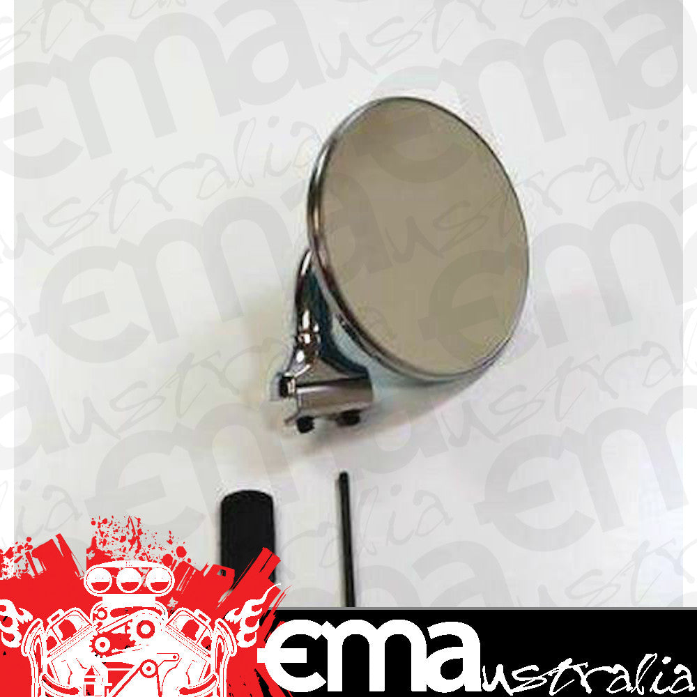 RPC RPCR6608 Chrome Steel Peep Mirror 3" Round fits Both Left & Right Side