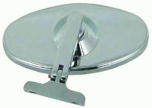 RPC RPCR6616 Chrome Steel Oval Interior Mirror 5" Screw-On Style
