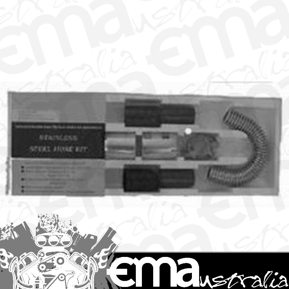Racing Power Company (RPC) RPCR7301 RPC Stainless Steel Radiator Hose Kit 12" Hose Length w/ Polished End Caps