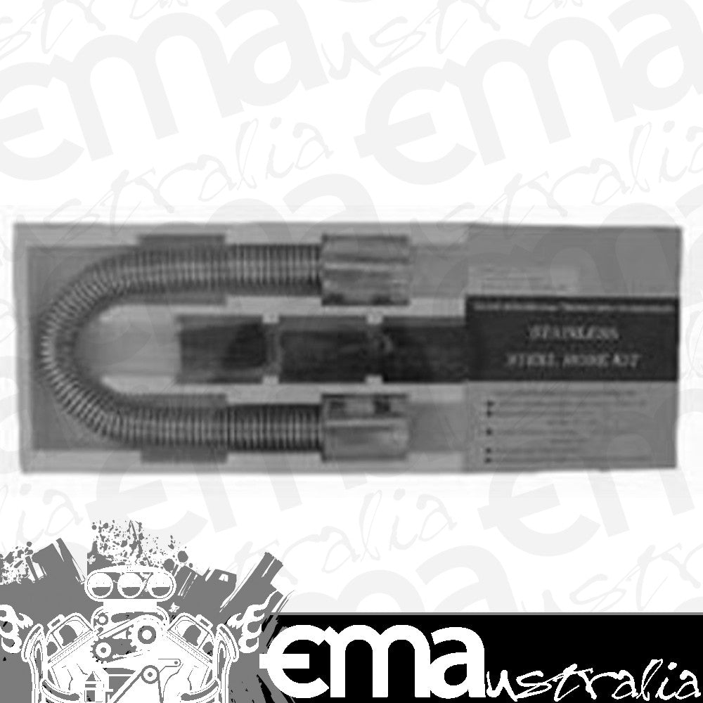 RPC | RPCR7304 | RPC Stainless Steel Radiator Hose Kit 24" Hose Length w/ Polished End Caps