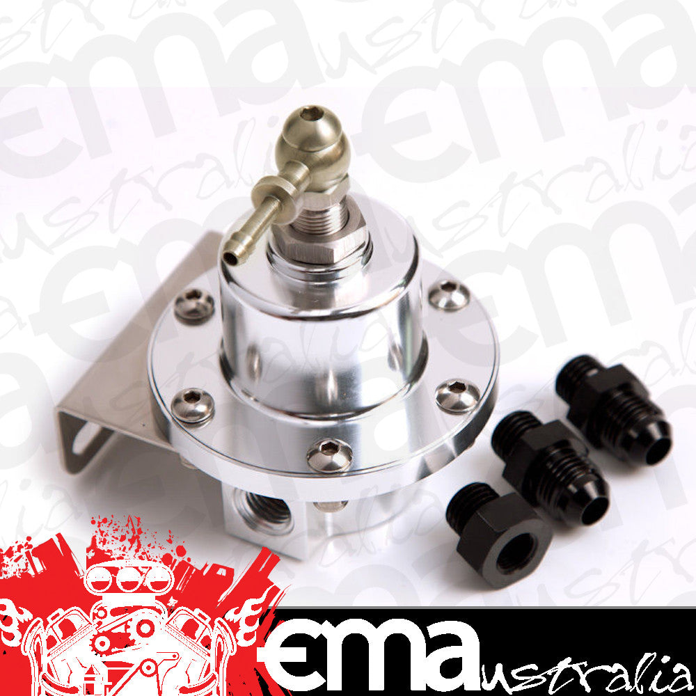 AEROFLOW BILLET LOW PRESSURE FUEL REGULATOR -8AN SILVER AF66-2039-8