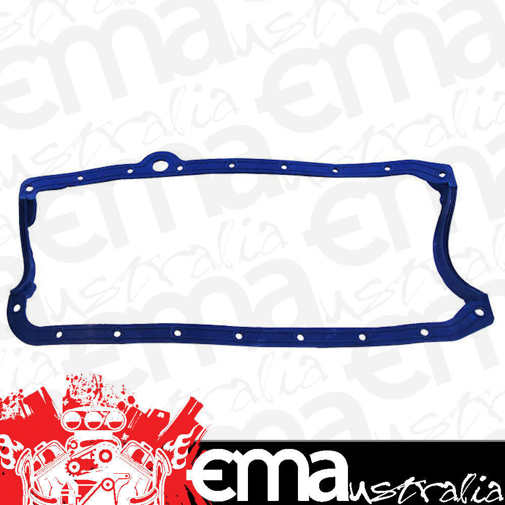 RPC RPCR7489 Chev Small Block 1975-'79 1 Pce. Aluminium Oil Pan Gasket Blue