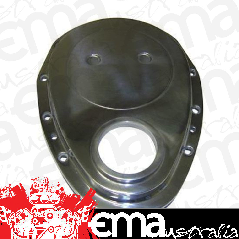 RPC RPCR8422BC Black Chrome Aluminium Timing Cover suit BB Chev
