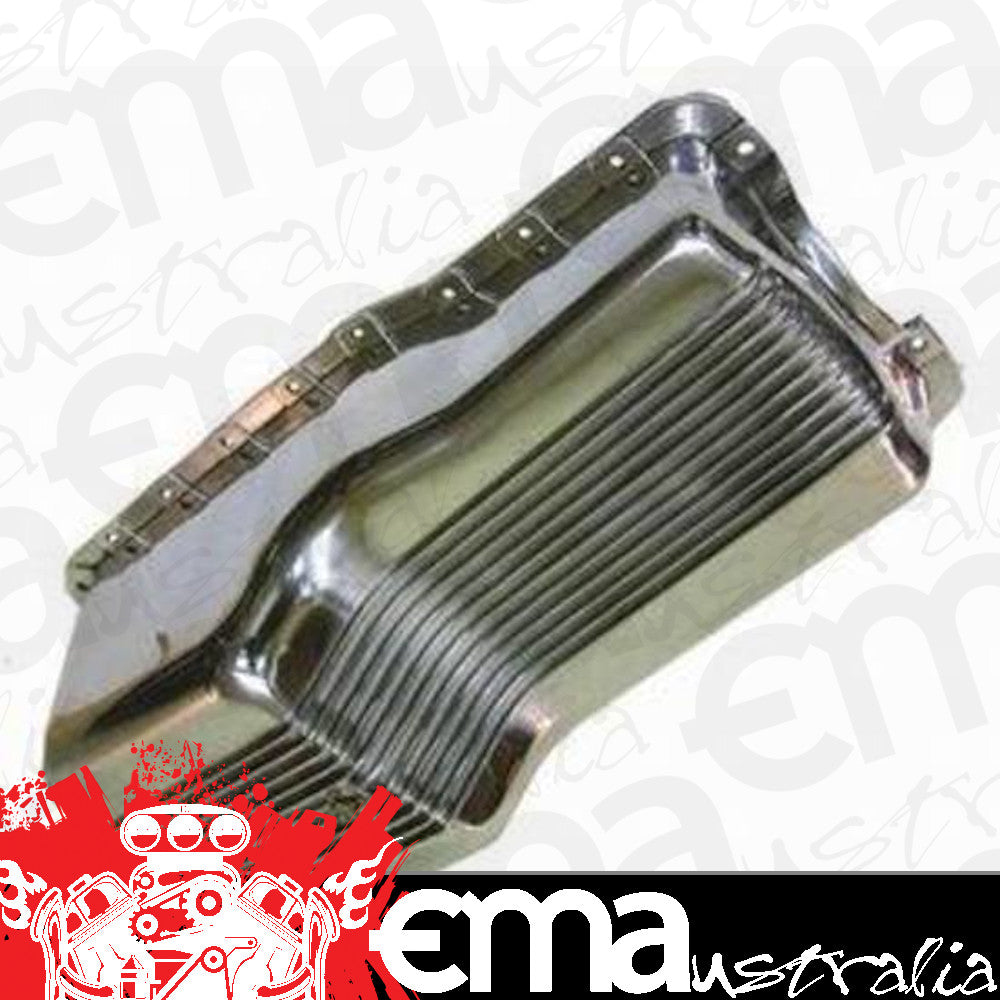 Racing Power Company (RPC) RPCR8446 RPC Polished Aluminium Stock Oil Pan Finned fits 1964-73 SB Ford 260 - 289 - 302