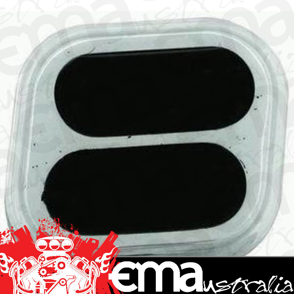 RPC RPCR8514 Polished Aluminium Dimmer Pedal Square w/ Rubber Insert