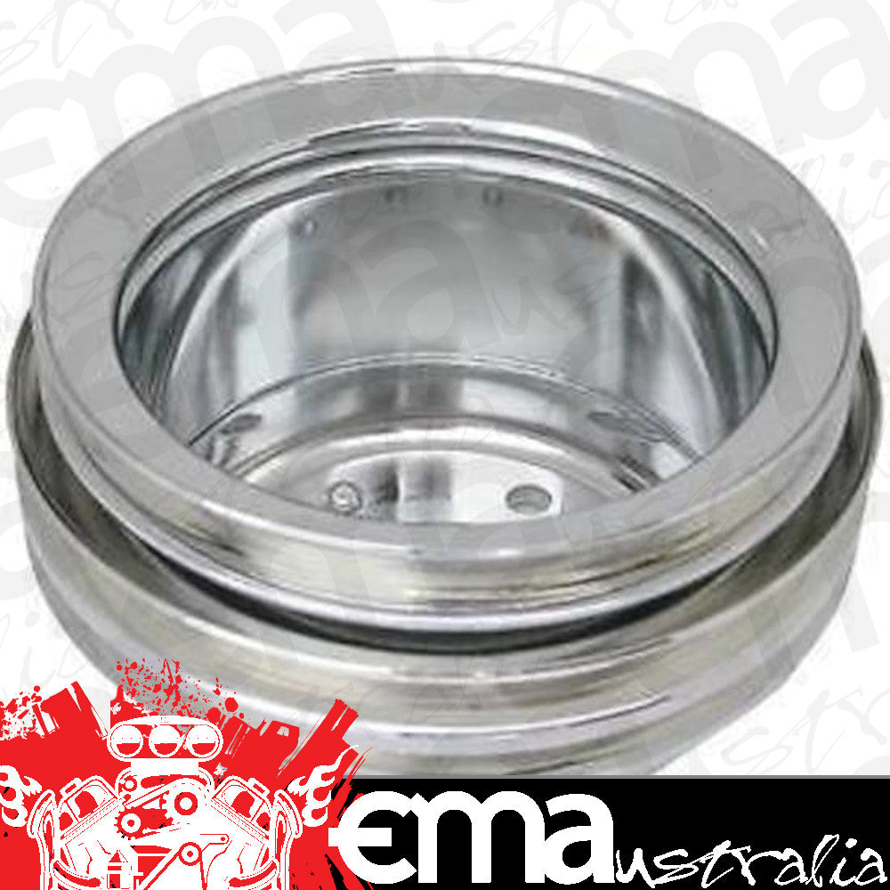 Ford Small Block 289ci V8 1965-66.Pulley Style: Crankshaf Triple V-Belt RPC Crankshaft Pulley GroOve Chrome suit 289 1965-66 Racing Power Company (RPC) RPCR8972