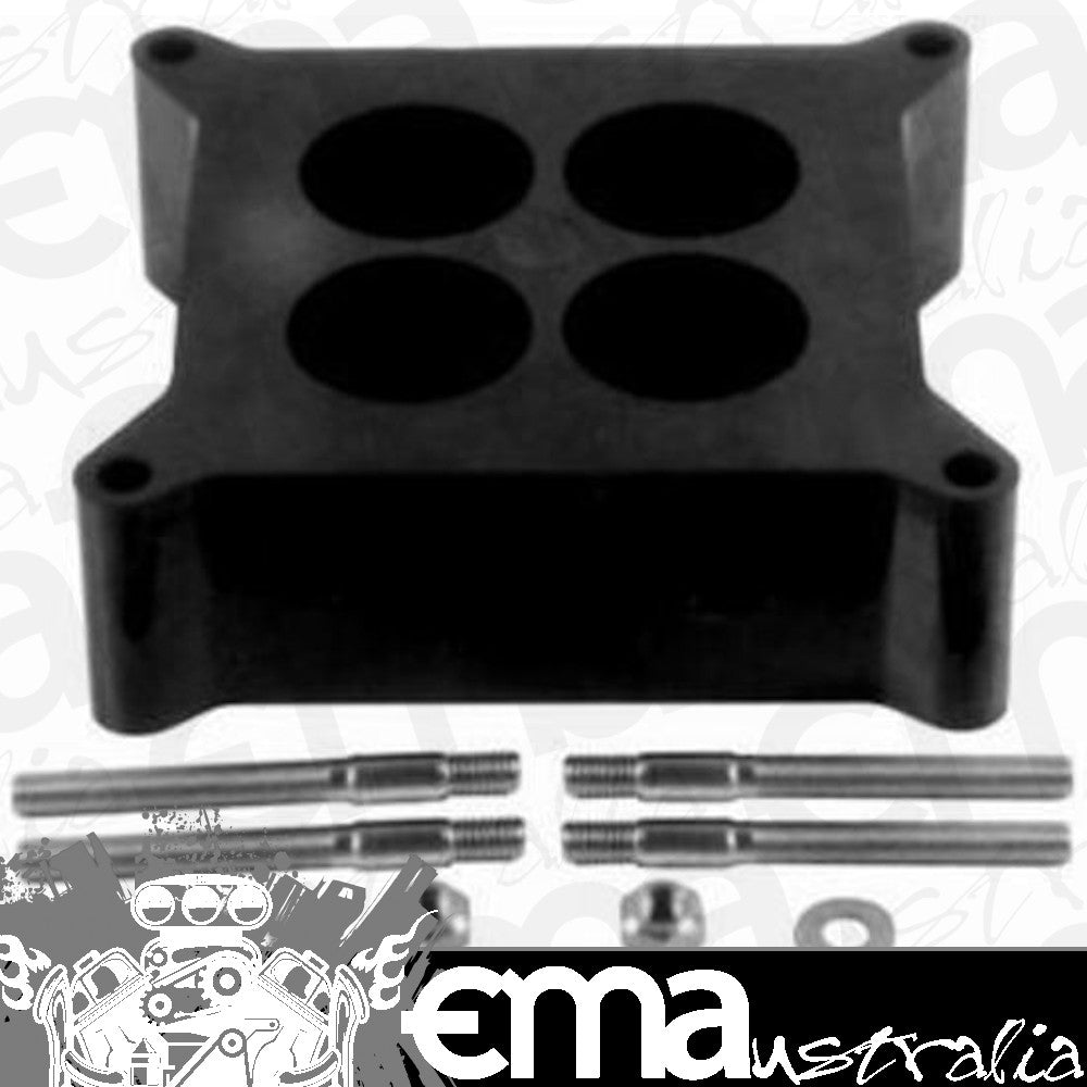 RPC RPCR9135 Phenolic Plastic Carburettor Spacer 1-11/16" Ported 2" Spacer fits Holley/Afb Four Barrel Carburettors Gasket & 3" Stud Kit Included
