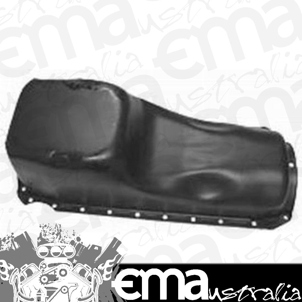 Racing Power Company (RPC) RPCR9294P RPC Black Steel Stock Oil Pan fits 1965-90 BB Chev 396-454 Does Not Fit Gen V Motor w/ One Piece Rear Main Seal