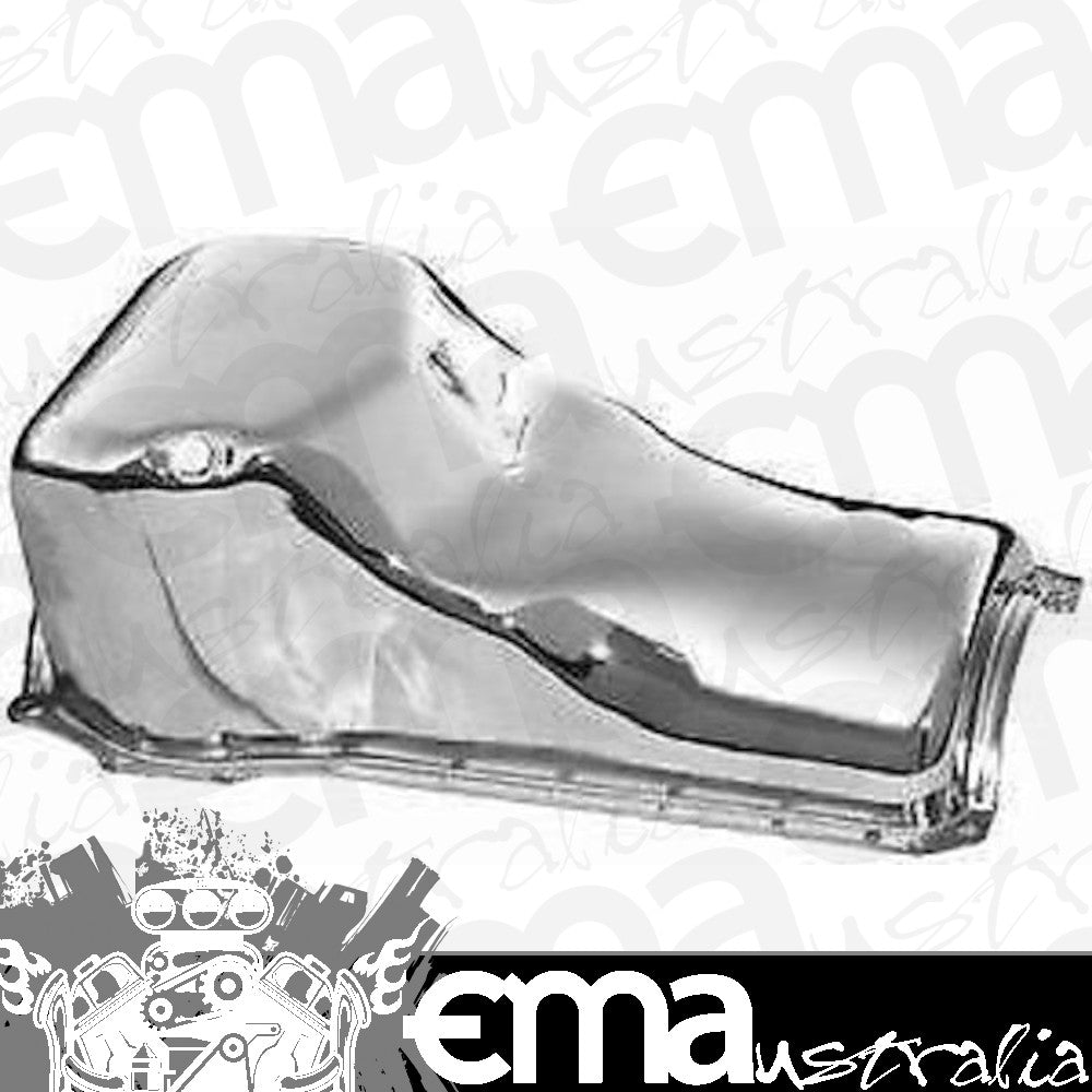 RPC RPCR9310 Ford 302-351C 351M-400 V8 Stock Steel Oil Pan Chrome