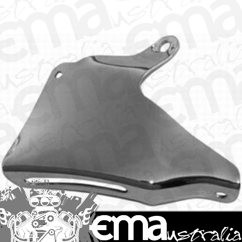 Racing Power Company (RPC) RPCR9318 RPC Chrome Steel Alternator Bracket Top-OEM Style fits 1969-On BB Chev 396-454 w/ Long Water Pump