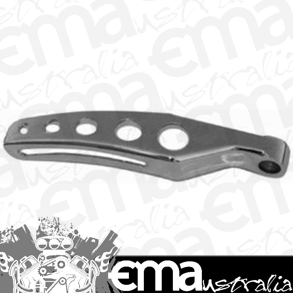 RPC RPCR9321 Chrome Steel Alternator Bracket Top-Custom Style Top Bracket Bolts to Intake Manifold fits 1976-86 SB Chev w/ Long Water Pump