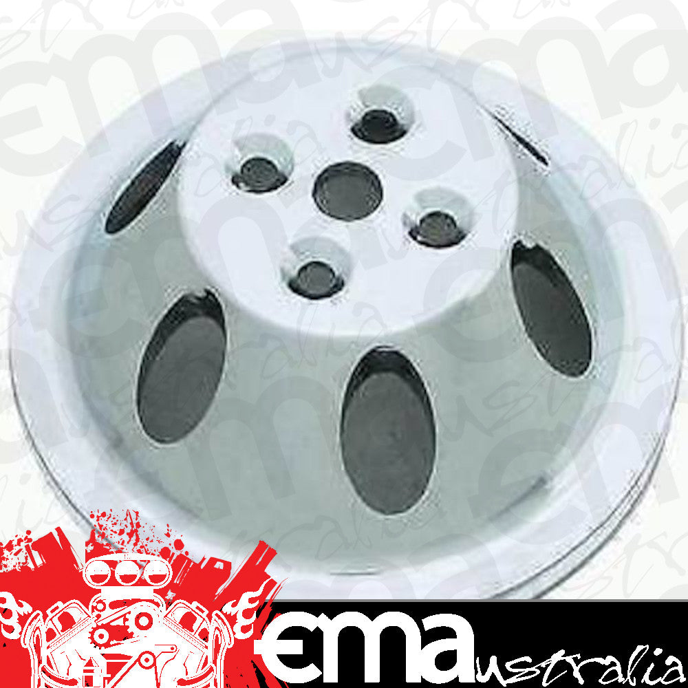 Chev Small Block Gen I 265-400 C.I.D RPC SB Polished Alloy Single V Water Pump Pulley Short Racing Power Company (RPC) RPCR9478POL