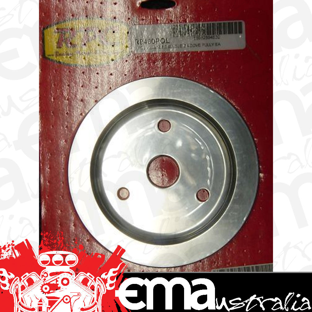 Chev Small Block RPC Single Crank Pulley Swp Polished Alloy Racing Power Company (RPC) RPCR9480POL