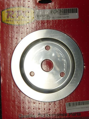 RPC RPCR9480POL Chev Single Crank Pulley Swp Polished Alloy