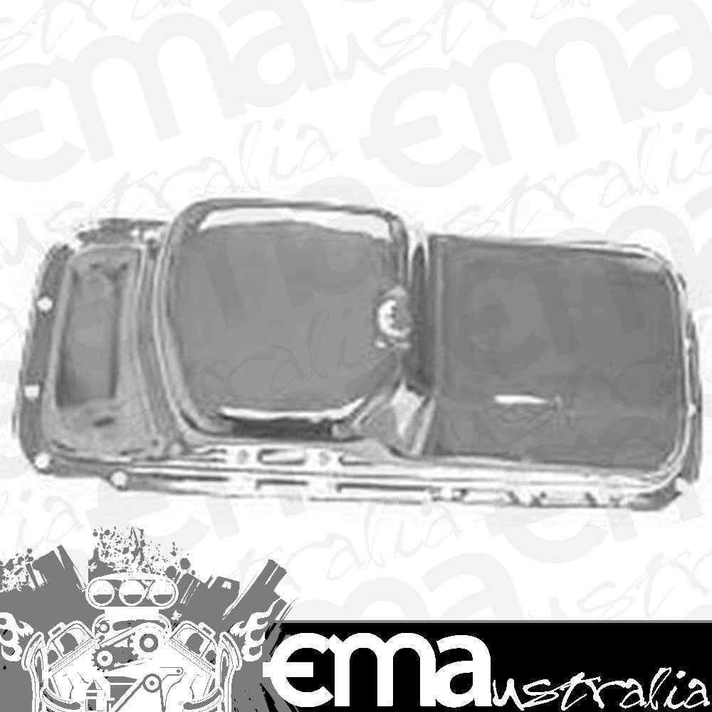 RPC RPCR9496 Chrysler BB 361-440 & Hemi 426 V8 Stock Steel Oil Pan Chrome