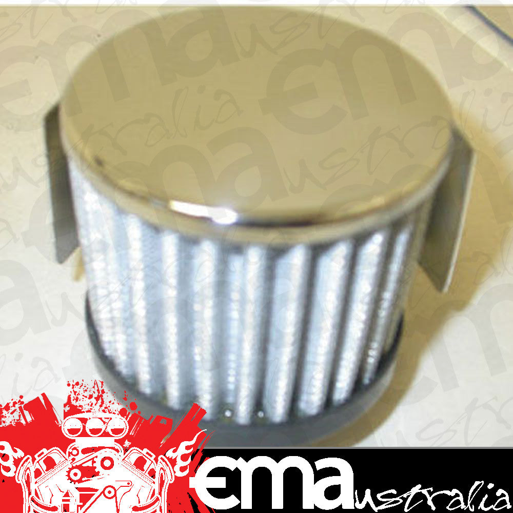 RPC | RPCR9516 | RPC Racing Power Chrome 3" Tall 1.25" Hole Push-In Open Filter Breather