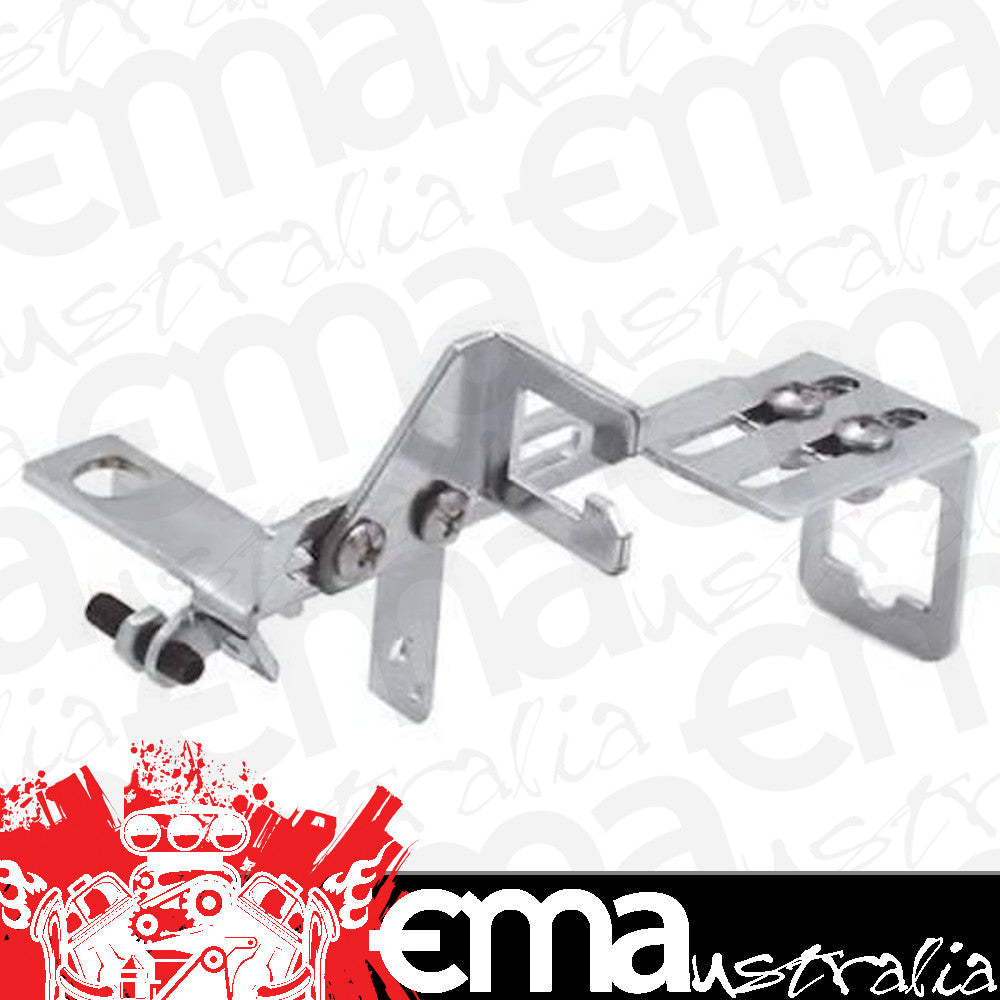 RPC RPCR9620 Chrome Adjustable Throttle Cable Bracket Holley/Afb Carbs