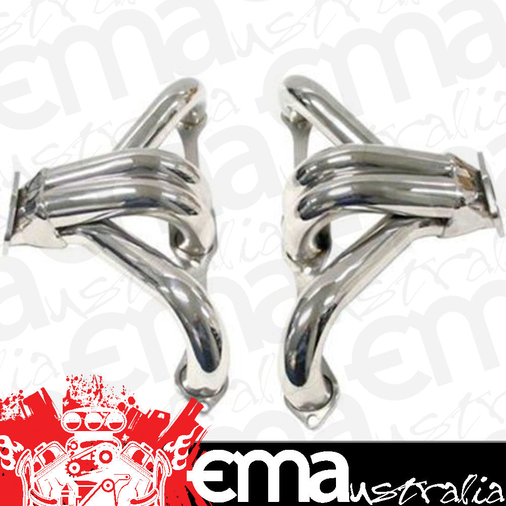 RPC RPCR9958 Street Hugger Headers 55-Up Small Block Chev 265-400 1-5/8' Tubing 2-1/2' Collector Polished Stainless Steel