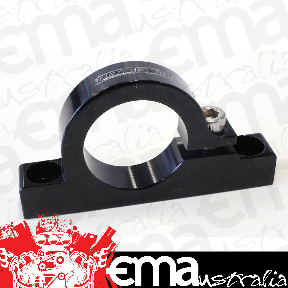 Aeroflow AF66-2049BLK Aeroflow Billet Filter Bracketfor 1-1/4" Diameter Filt Black