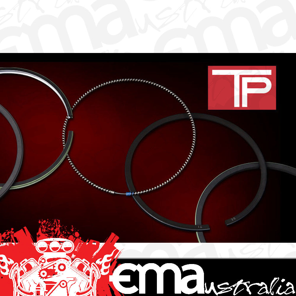 TP Pistons RS4961000CR6TP For Nissan Td42 6Cyl Chrome Piston Rings