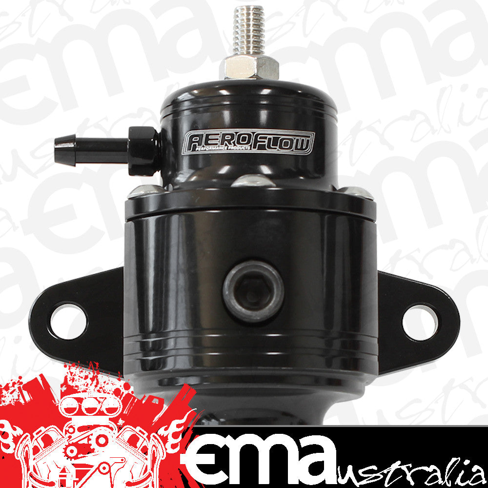 Aeroflow AF66-2058BLK -6ORB Efi Fuel Pressure Reg 800Hp Handles 98Ron Eth Meth