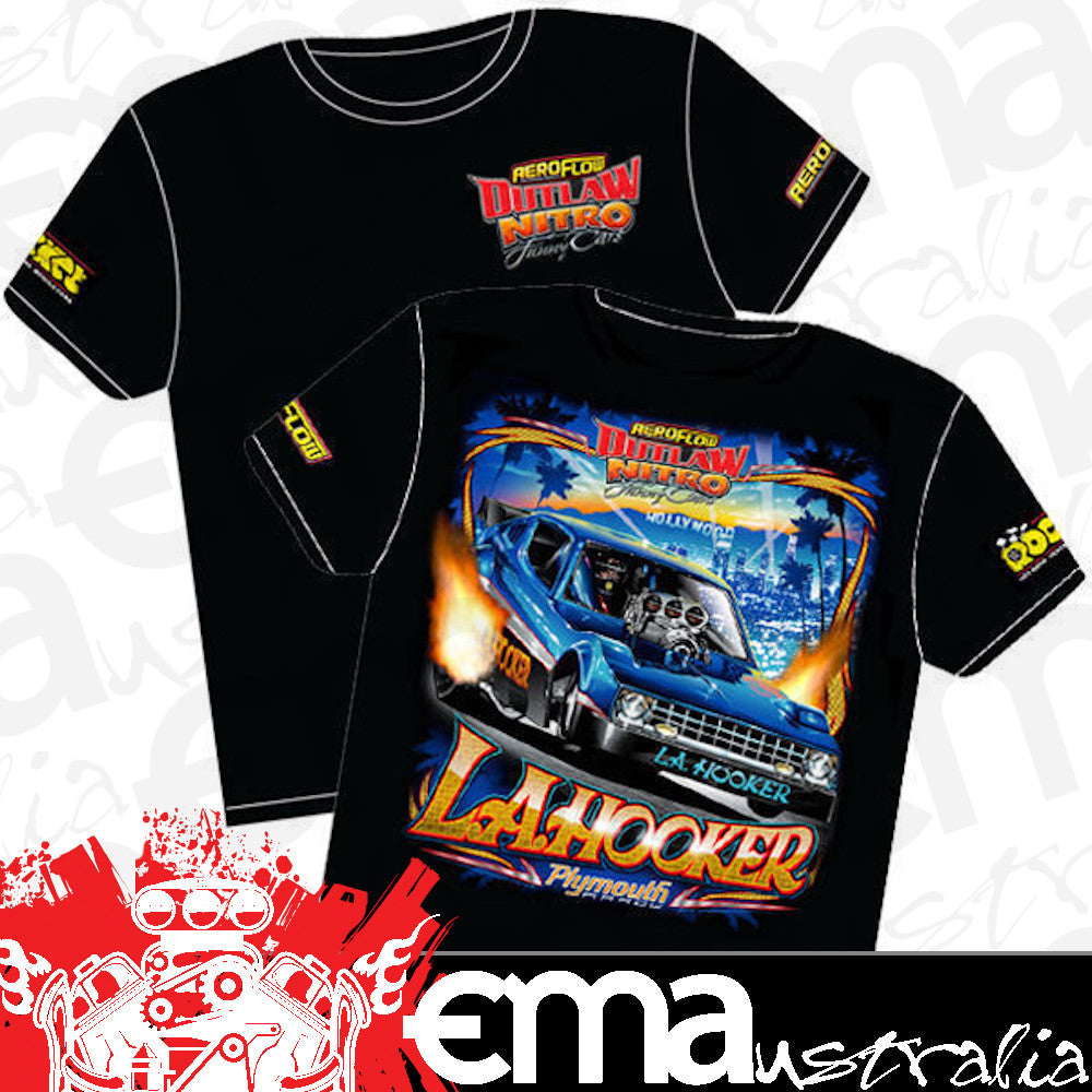 Aeroflow La Hooker Outlaw Nitro Funny Car T Shirt Youth Medium Rtla-Youth Med (RTLA-YOUTHMED)