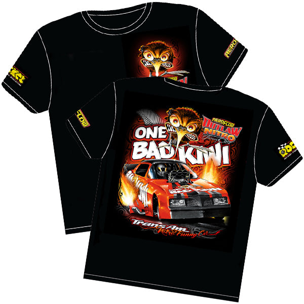 Rocket One Bad Kiwi Pontiac Trans-Am Outlaw Nitro Funny Car T-Shirt