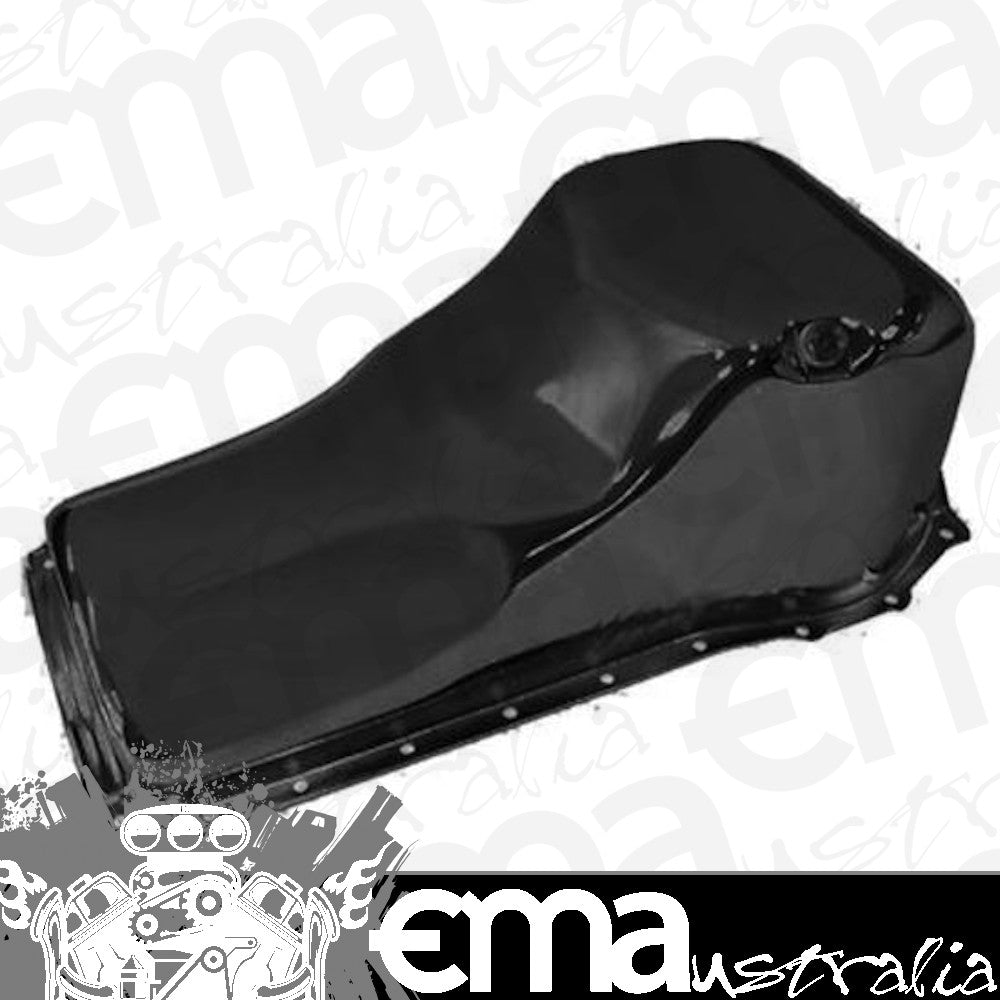 RTS RTS-25-9310BK Oil Pan Sump Steel Black Finish 4 qt. Ford Falcon 302c351c 351M 400 Cleveland (each)