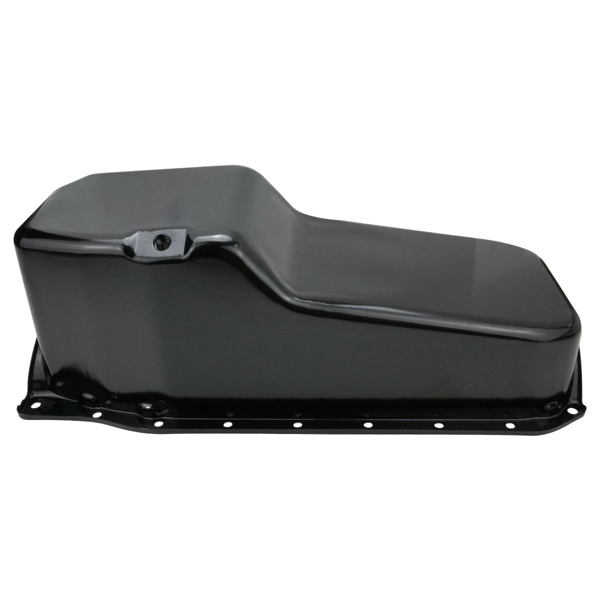 RTS RTS-25-9414BK SB Chev Oil Pan Sump Steel Black Finish Standard 1-Piece Rear main
