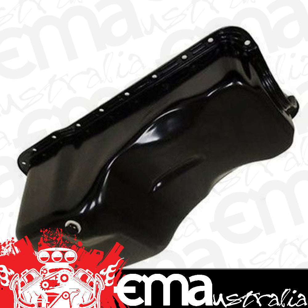 RTS RTS-25-9532BK Oil Pan Sump Steel Black Finish Ford 351W Front Sump 69-92
