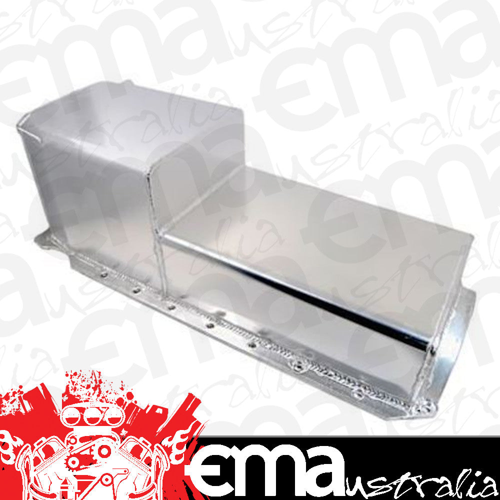 RTS RTS-28-4013 Oil Pan Sump Alloy Fabricated 6 Qua Chev BB 8' Deep 4.25 Max Stroke