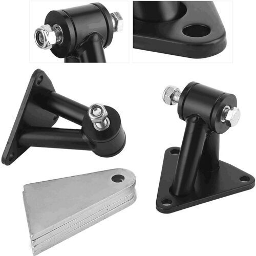 RTS RTS-EM009 Chev V8 Engine Motor Mount Weld in Engine Swap Application Black (pair)