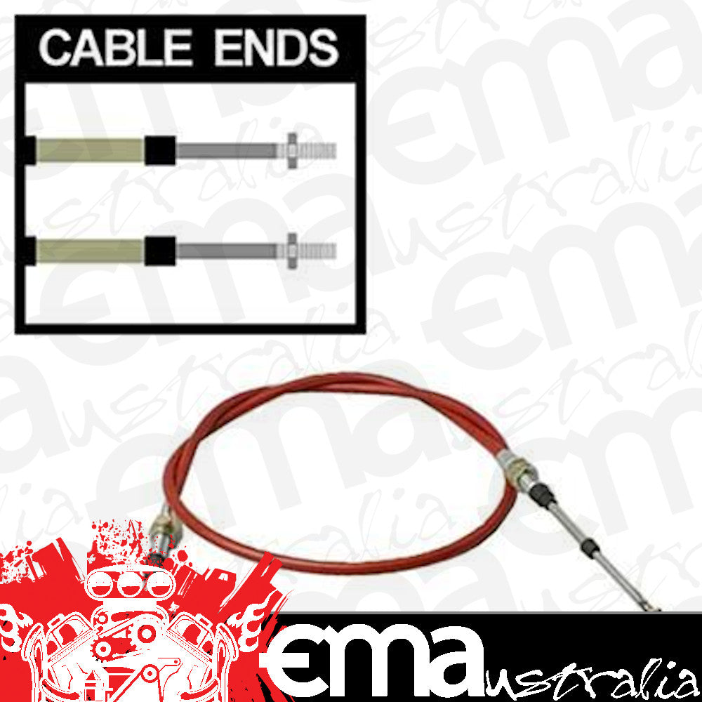 RTS RTS-SFT840500 Shifter Cable 5 ft. Length 2 in. Stroke Morse Style Threaded/Threaded Ends Striker Thunderstick
