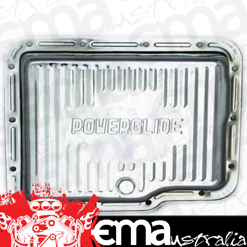 RTS RTS70000CH Transmission Pan Kit GM Holden Powerglide Deep Stamped Steel Chrome