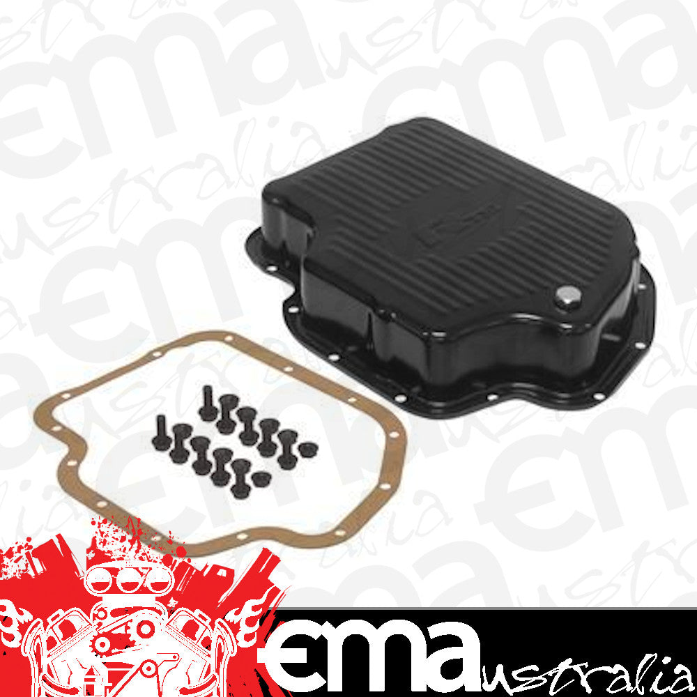 RTS RTS70200 Transmission Pan Kit GM Holden TH400 Deep Stamped Steel Black