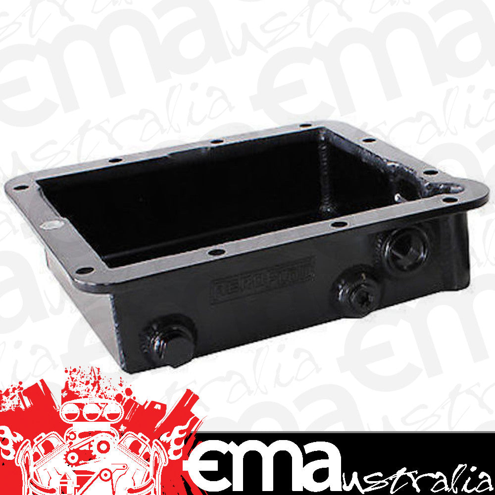Aeroflow AF72-3000BLK Ford C4 3" Deep Fabric Trans Mission Pan Inc Mounting Acces