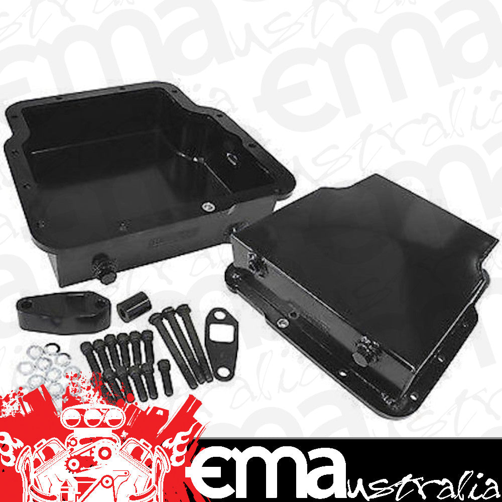 Holden Trimatic Transmissions 3.25" Deep Pan Inc Filter Extension Black Aeroflow Performance Products AF72-3005BLK