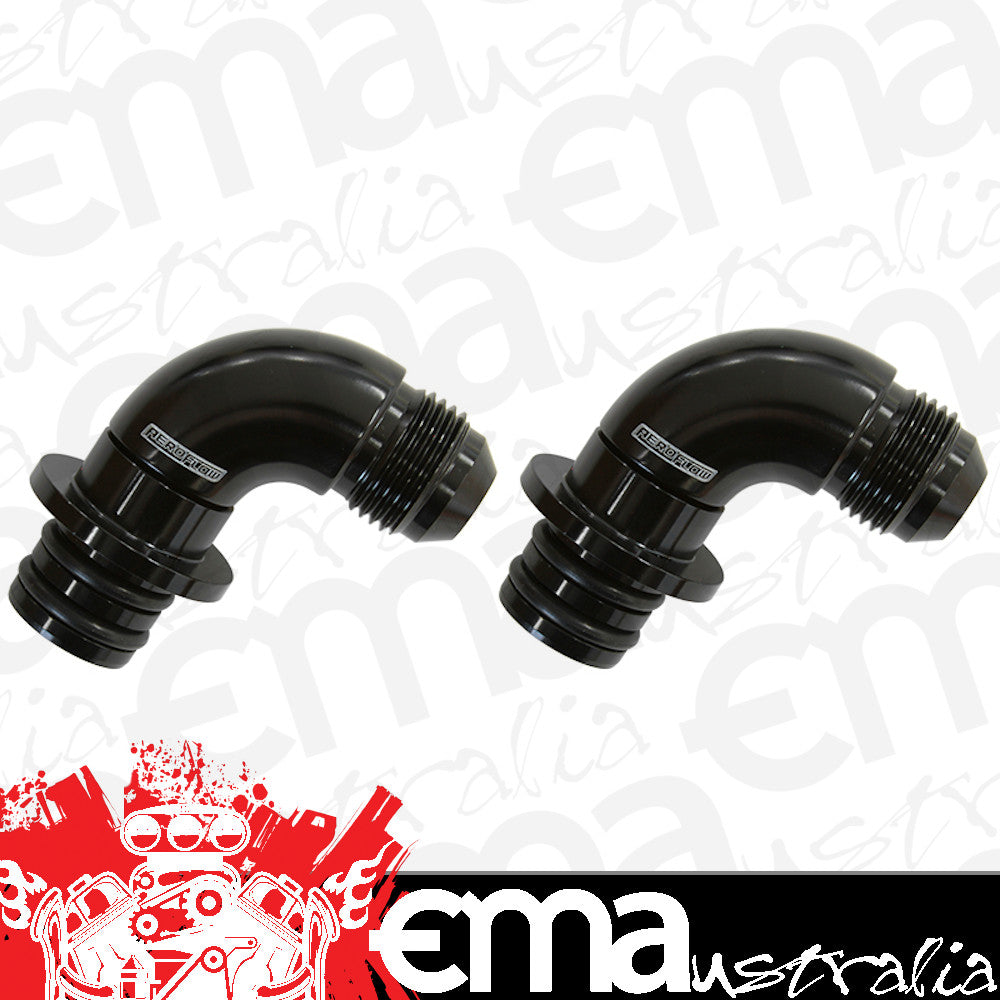 Aeroflow AF72-5051 Ford 6R Trans Cooler Port Fittings Full Flow -8An