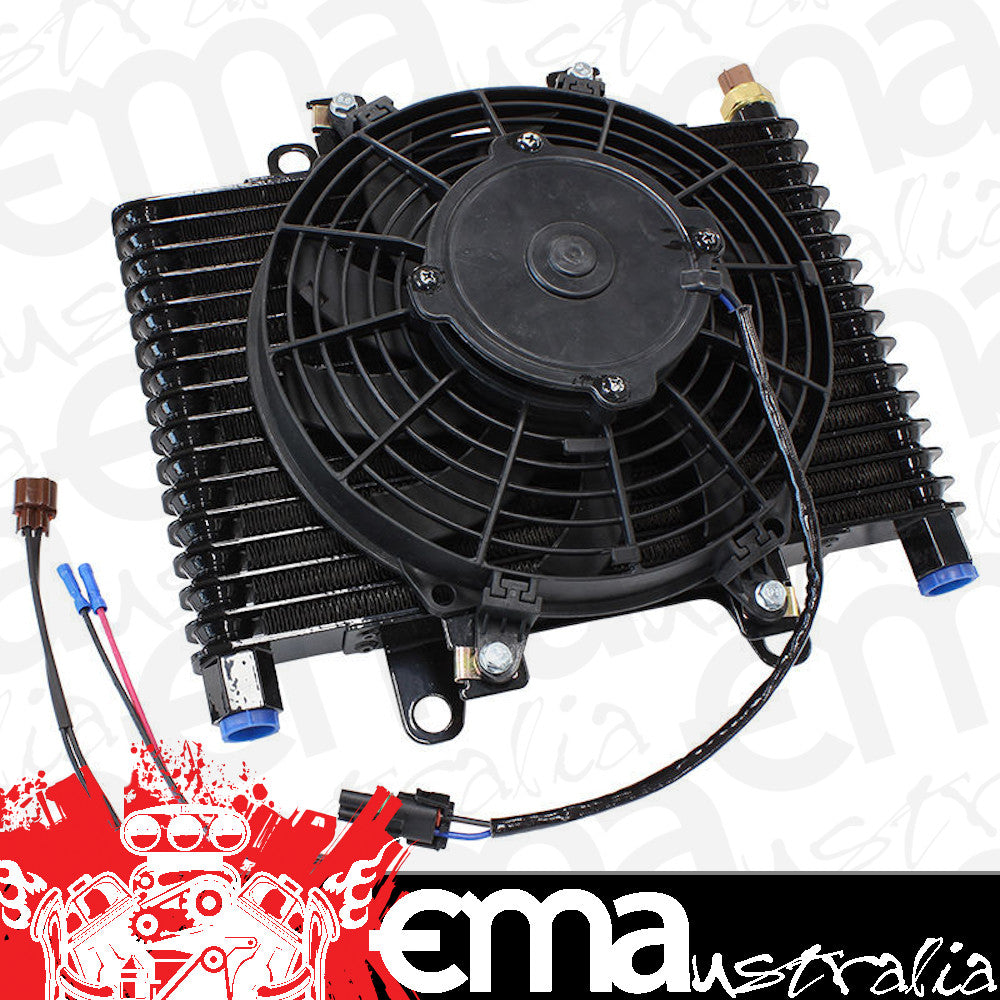Aeroflow AF72-6000 13.5 x 9" Comp Trans Cooler with 120W Fan & Switch 1/2NPT (equiv: BM70297)