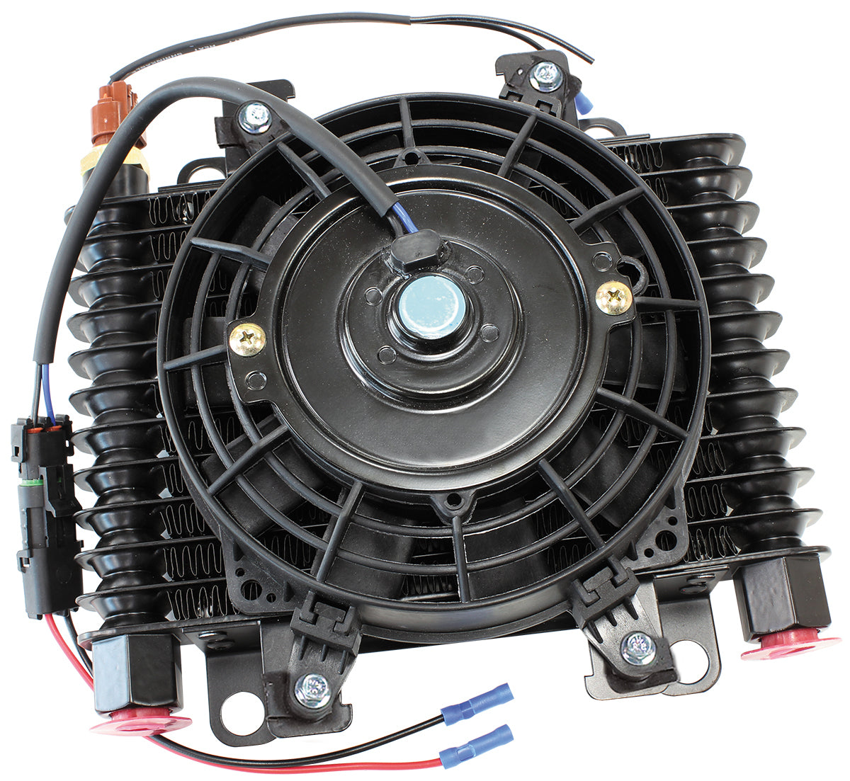 Aeroflow AF72-6002 10 x 7-1/2" Comp Trans Cooler with 120W Fan & Switch 1/2 NPT (equiv: BM70298)