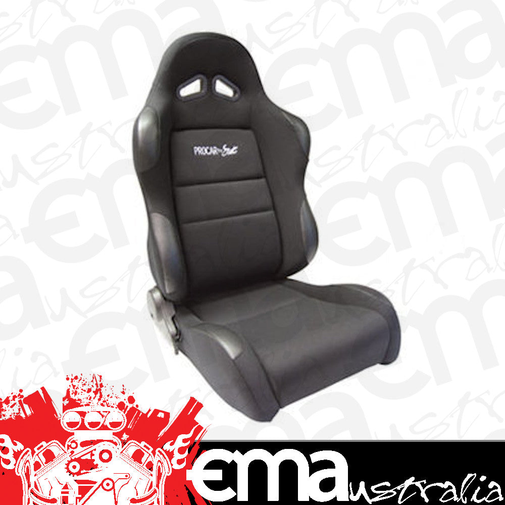 Procar by Scat SC80-1606-61L Procar Seat Sportsman Series Black Velour Inside Black Velour Wings & Side Bolsters Left